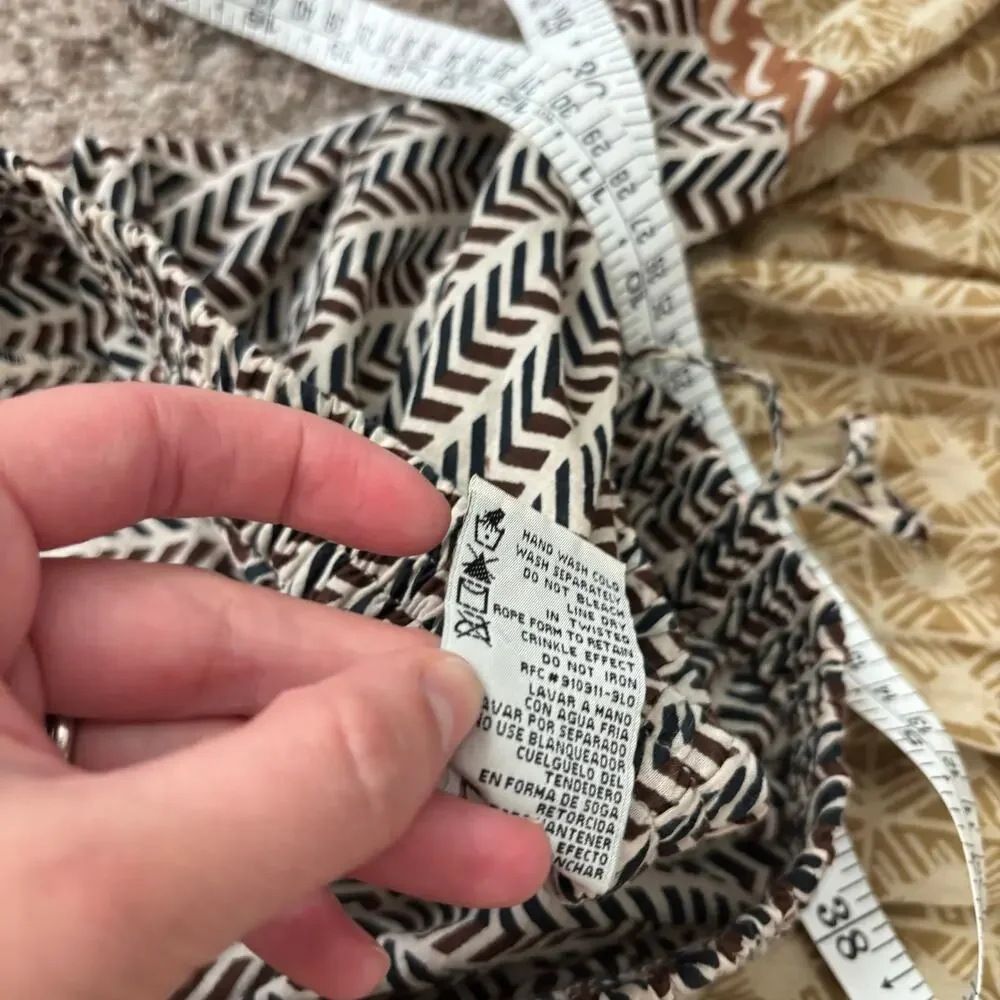 White Stag Boho Tiered Maxi Skirt Brown Festival Hippie Gypsy Cottagecore Size L - Picture 15 of 16